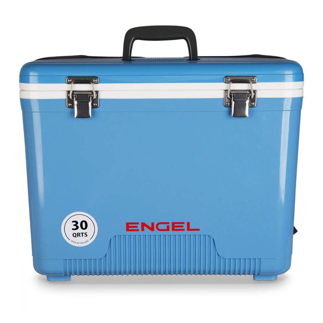 Engel 30 Quart 48 Can Lightweight Insulated Cooler Drybox, Arctic Blue (Used)