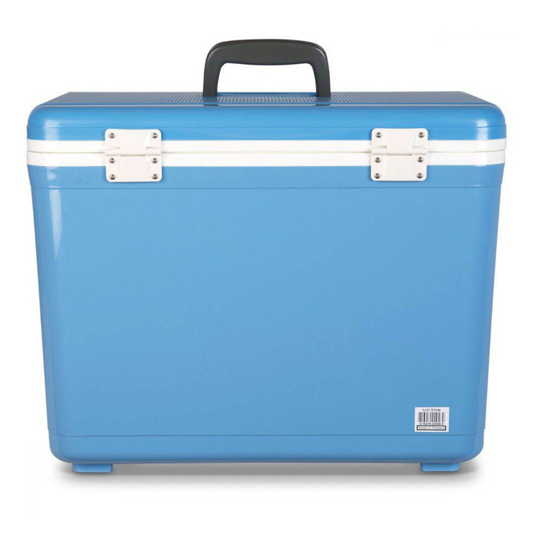 Engel 30 Quart 48 Can Lightweight Insulated Cooler Drybox, Arctic Blue (Used)