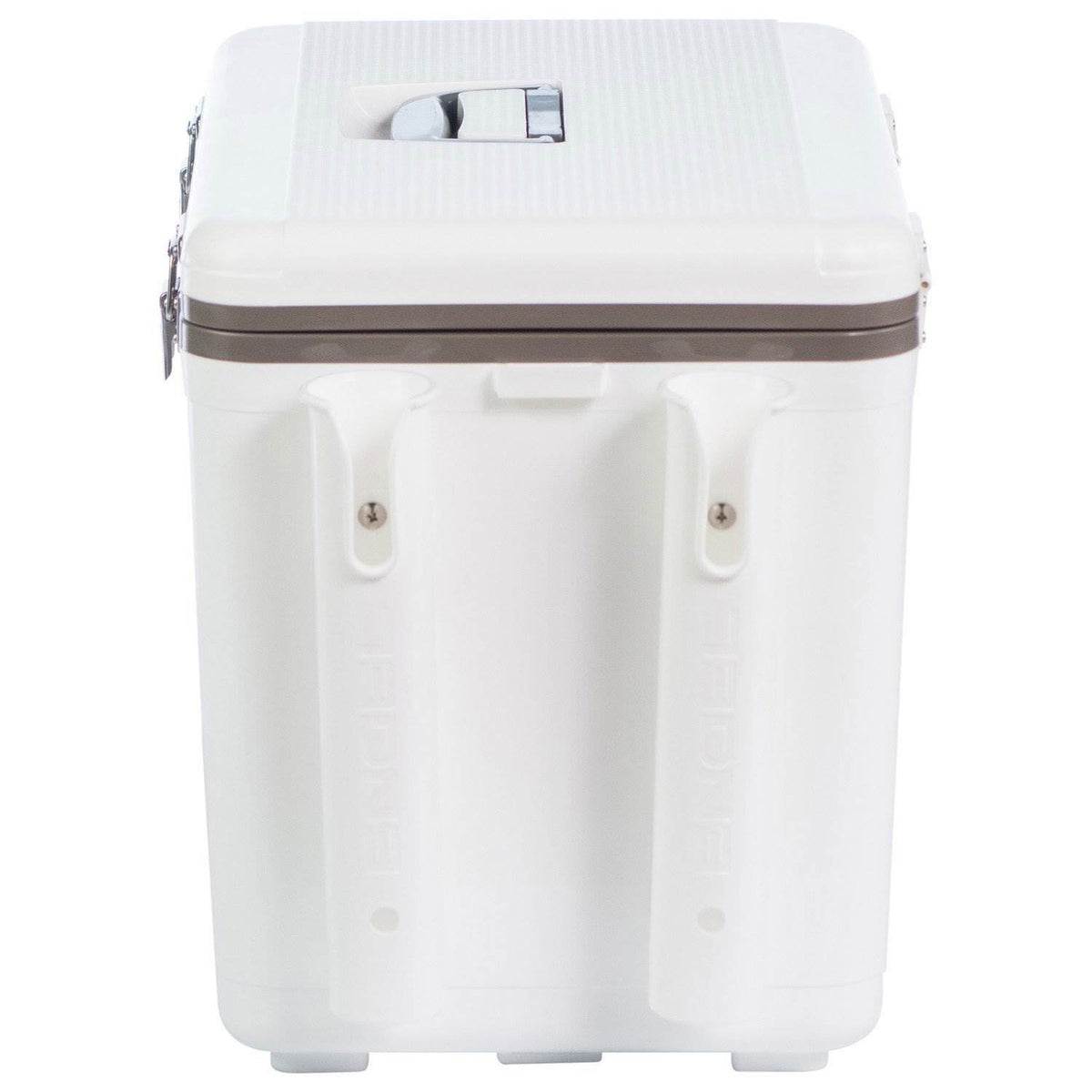 ENGEL 30 Quart 48 Can Lightweight Insulated Mobile Cooler Drybox Chest, White