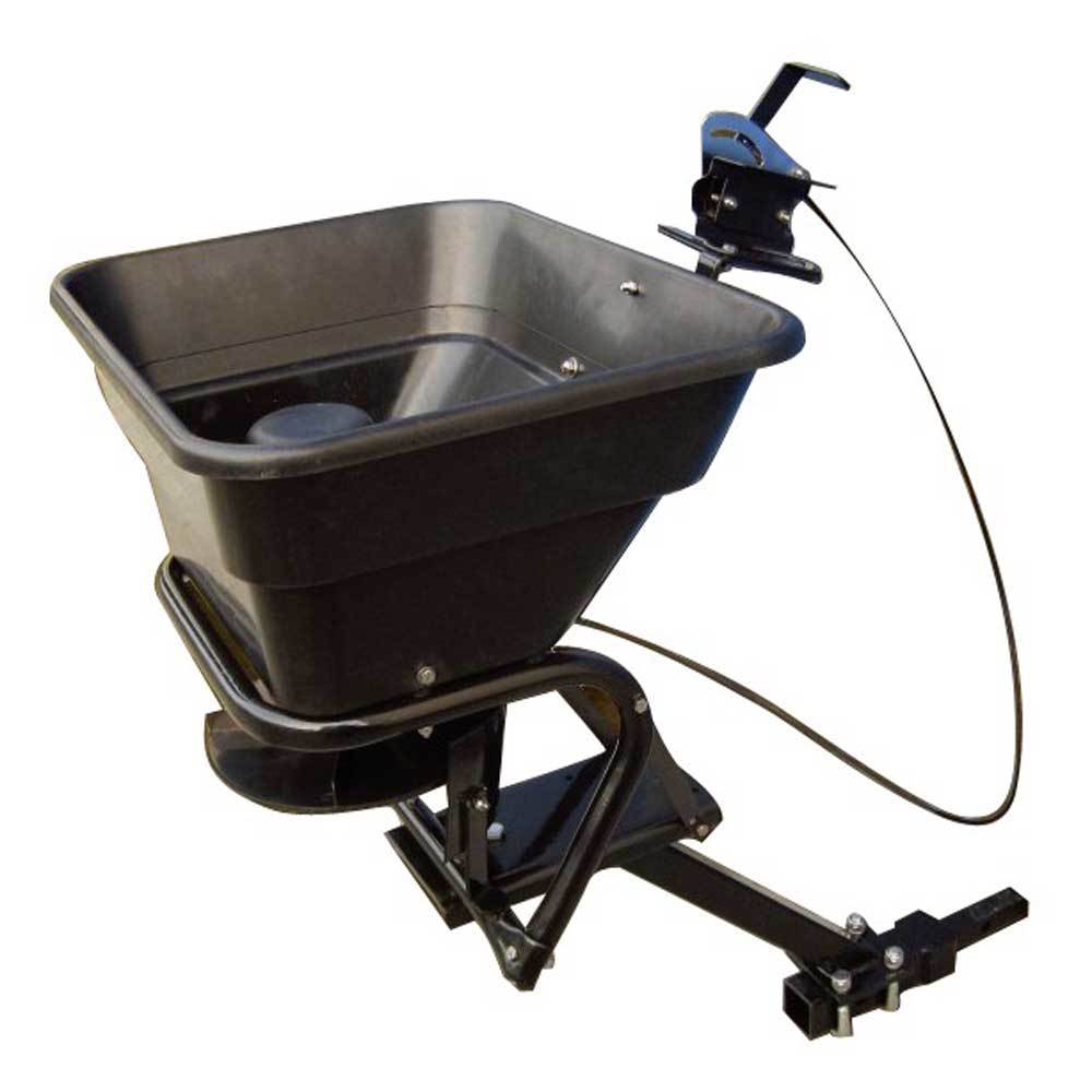 Field Tuff 12V ATV Hitch Mount Receiver 80 lb. Seed, Fertilizer Spreader (Used) - VMInnovations