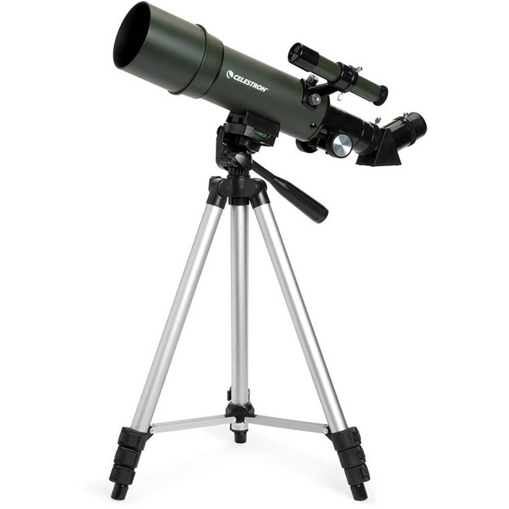 Celestron TravelScope 60AZ 60x700mm Red Dot Telescope with Tripod, Silver (Used)