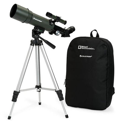 Celestron TravelScope 60AZ 60x700mm Red Dot Telescope with Tripod, Silver (Used)