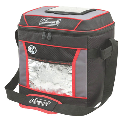 Coleman 30 Can Portable Outdoor Camping Soft Cooler Shoulder Bag, Red (Open Box)