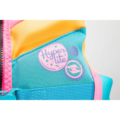 HYPERLITE Colorful Girl's Child Indy Water Life Jacket Vest, USCG Approved(Used)