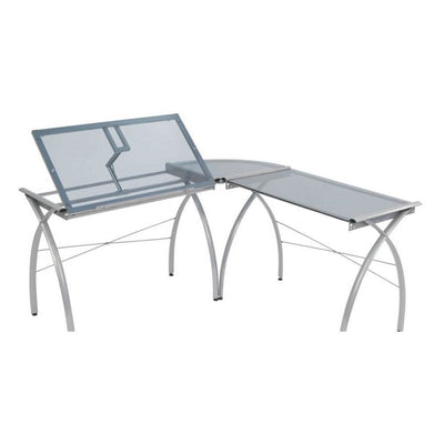 Studio Designs Futura LS Steel Frame Work Center Drawing Bench with Tilt, Silver