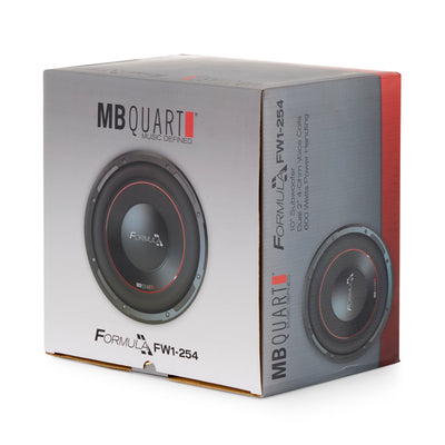 MB Quart FW-1254 Formula 10 Inch 600 Watt DVC 4 Ohm Car Audio Subwoofer (4 Pack)