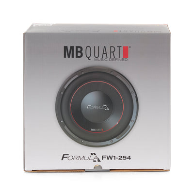 MB Quart FW-1254 Formula 10 Inch 600 Watt DVC 4 Ohm Car Audio Subwoofer (2 Pack)