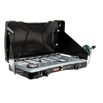 COLEMAN Triton Series 2-Burner Camping PerfectFlow Propane Stove - Open Box