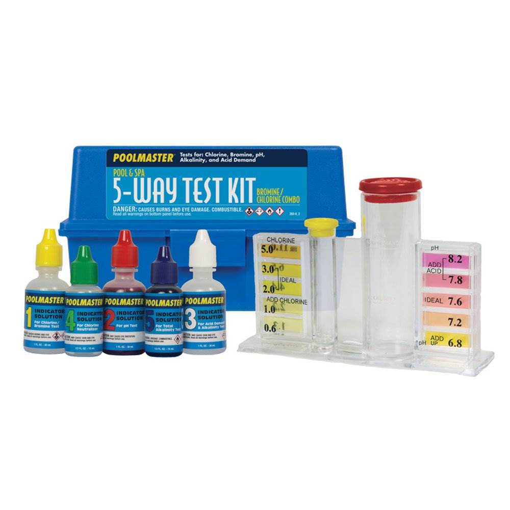 Poolmaster 22260 Basic Collection 5 Way Pool & Spa Water Test Kit (Open Box) - VMInnovations