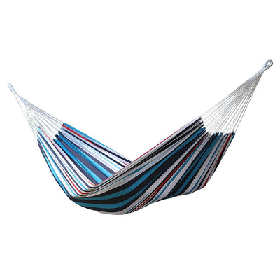 Vivere Brazilian Style Cotton One Person Outdoor Backyard Patio Hammock, Denim