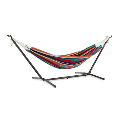 Vivere Brazilian Style One Person Outdoor Patio Hammock, Plumeria (Open Box)