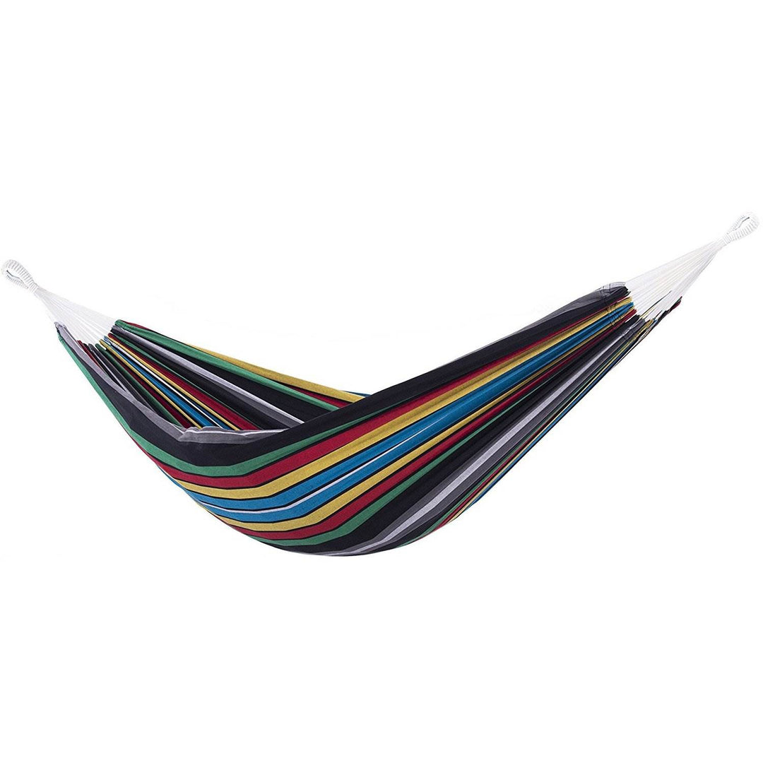 Vivere Brazilian Style Double Hammock Patio Outdoor Hanging Swing, Rio Night