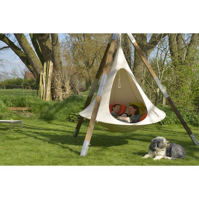 Vivere Bonsai Cacoon Double Soft Indoor or Outdoor Hammock, Turquoise (Open Box)