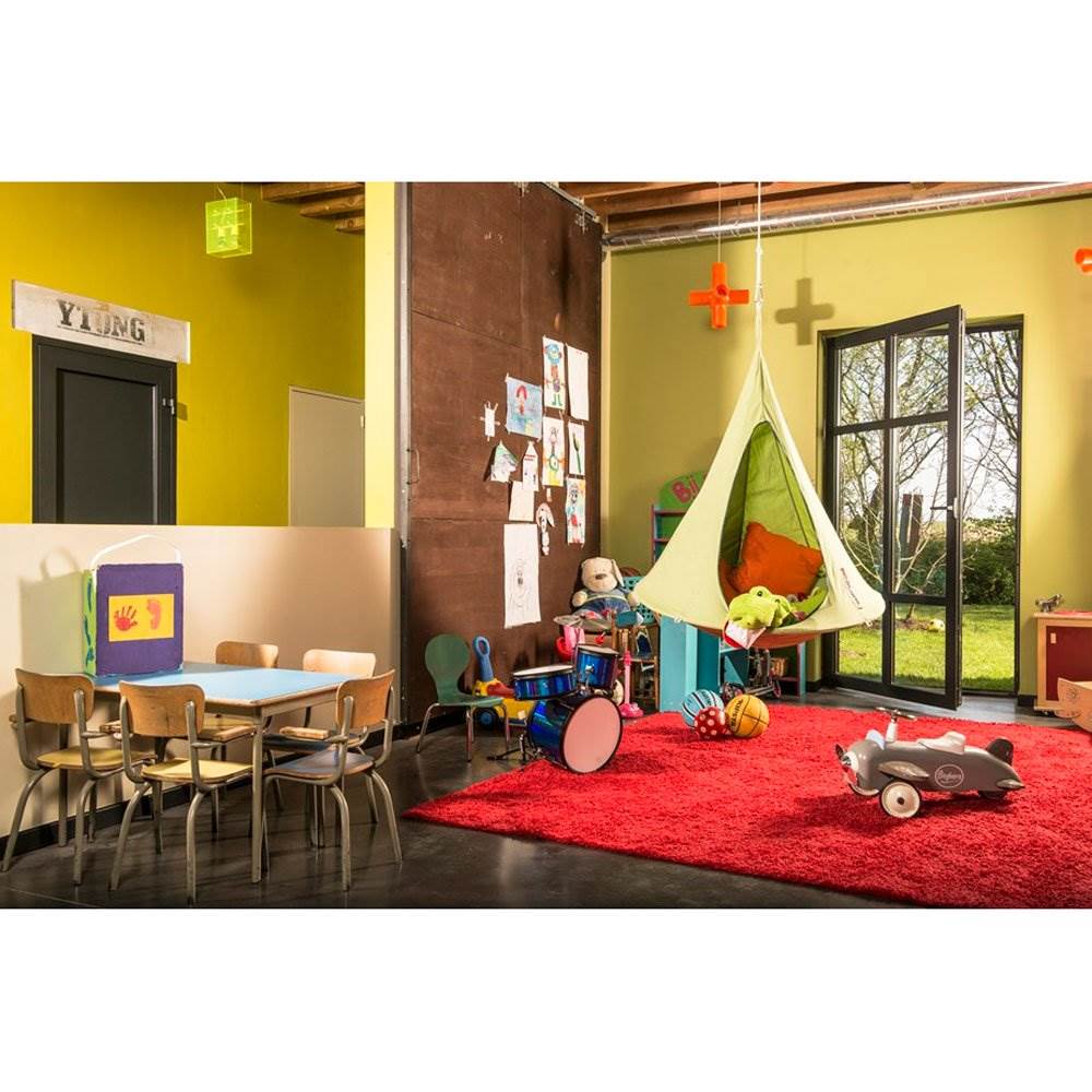 Vivere Bonsai Cacoon Lightweight Soft Indoor or Outdoor Hanging Hammock, Mango
