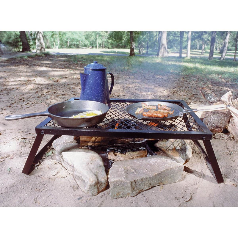 Texsport Heavy Duty 36 x 18 Steel Open Flame Portable Campfire Grill (Used)