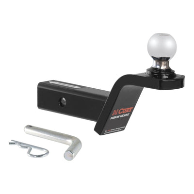 Curt 2 In Receiver Fusion Welded Ball Mount Trailer Hitch w/ 2 In Rise(Open Box)