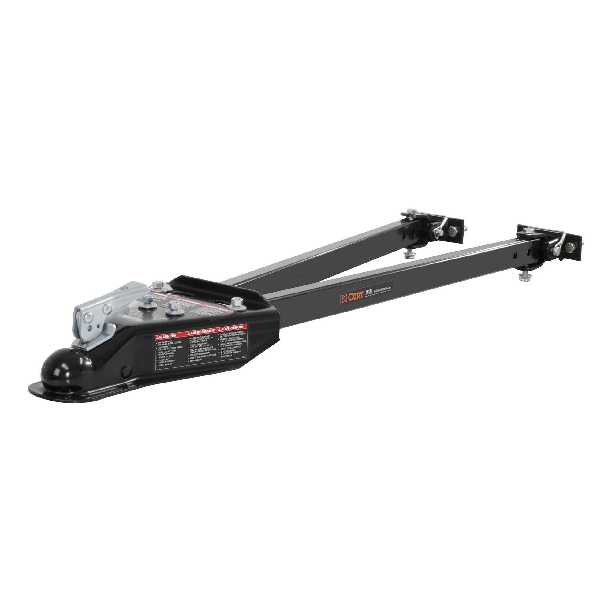 Curt 2-Inch Heavy-Duty Adjustable Tow Bar, Black (Used)