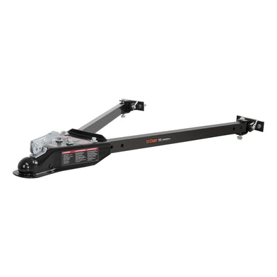 Curt Durable Adjustable Tow Bar with 2 Inch Heavy Duty Coupler, Black (Open Box)
