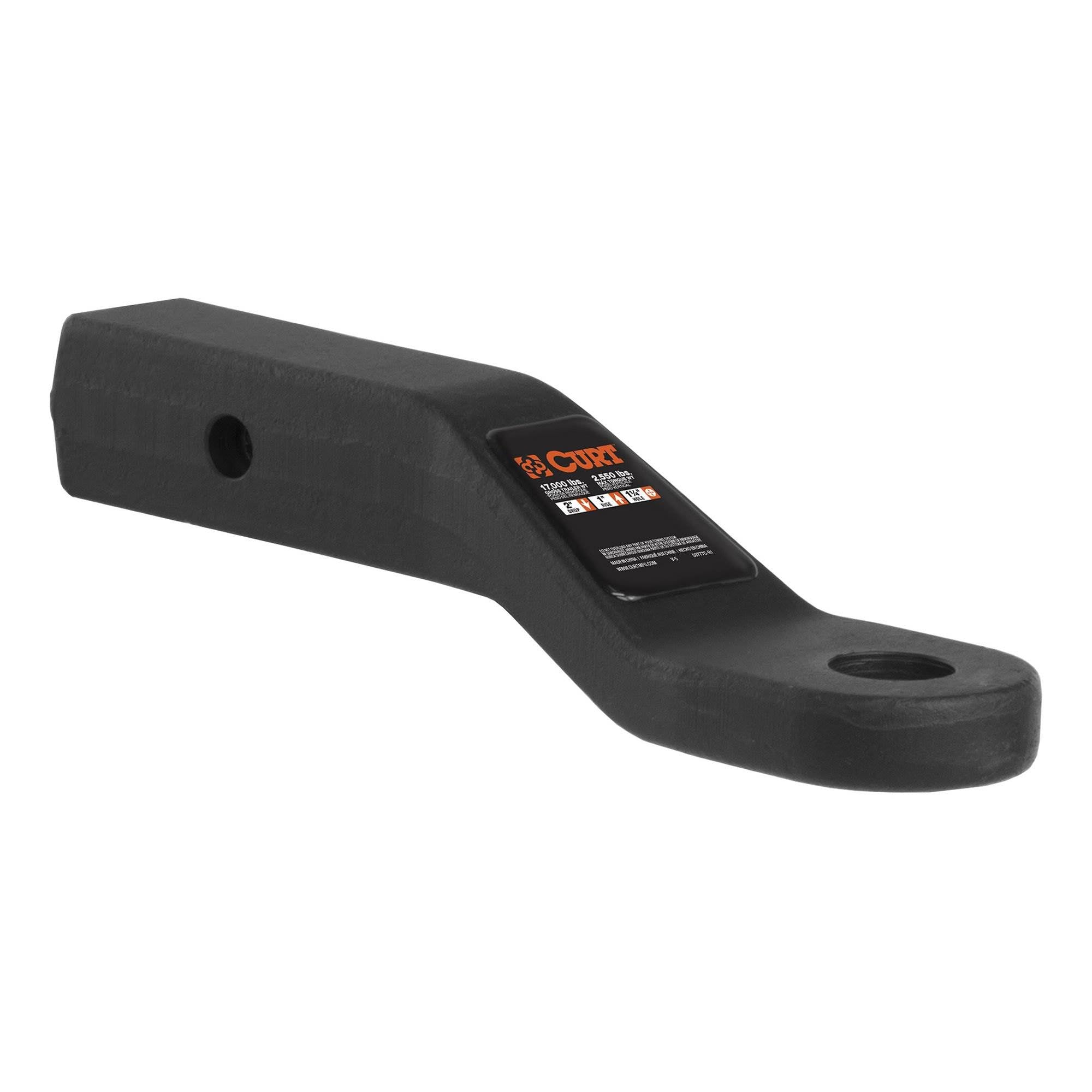 Curt Heavy Duty 2 Inch Forged Steel Ball Mount with Protective Finish (Open Box)