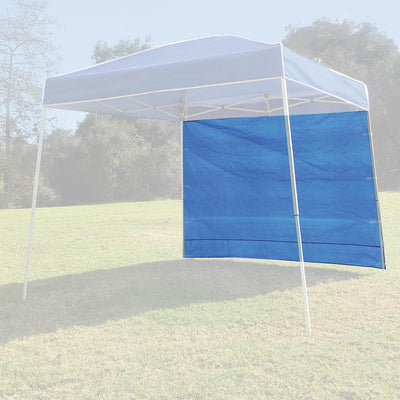 Z-Shade 10' x 10' Instant Canopy Tent Shelter with Side Wall, Carolina Blue