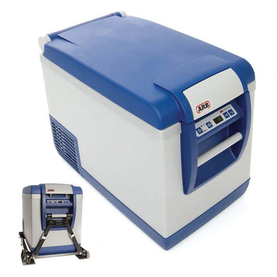ARB Portable 50 Quart Car Fridge Freezer with Adjustable Tie Down Strap System