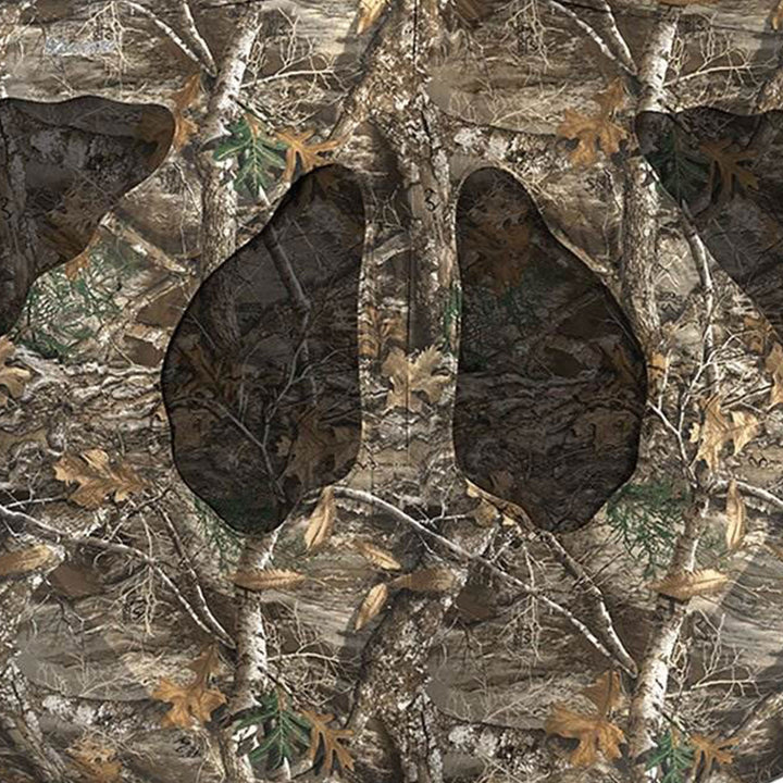Ameristep Silent Brickhouse 3 Person Ground Hunting Concealment Blind, Real Tree - VMInnovations