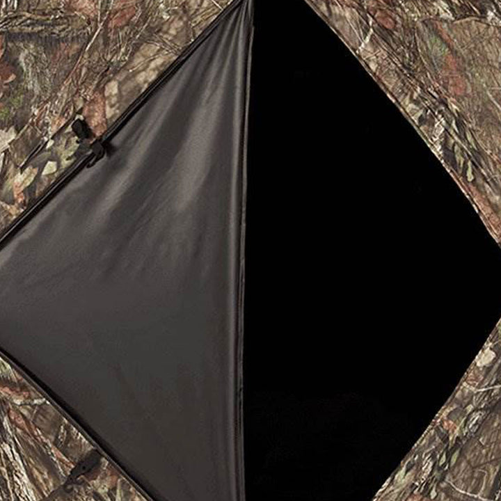 Ameristep Silent Brickhouse 3 Person Ground Hunting Concealment Blind, Real Tree - VMInnovations