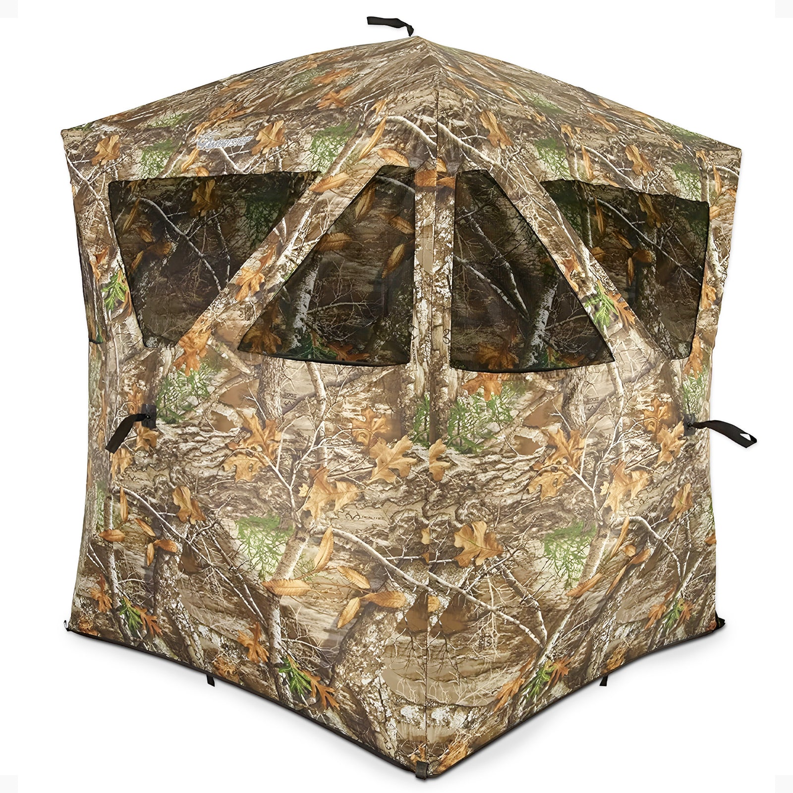 Ameristep Care Taker Pop-Up 2 Person Ground Hunting Concealment Blind, RealTree - VMInnovations