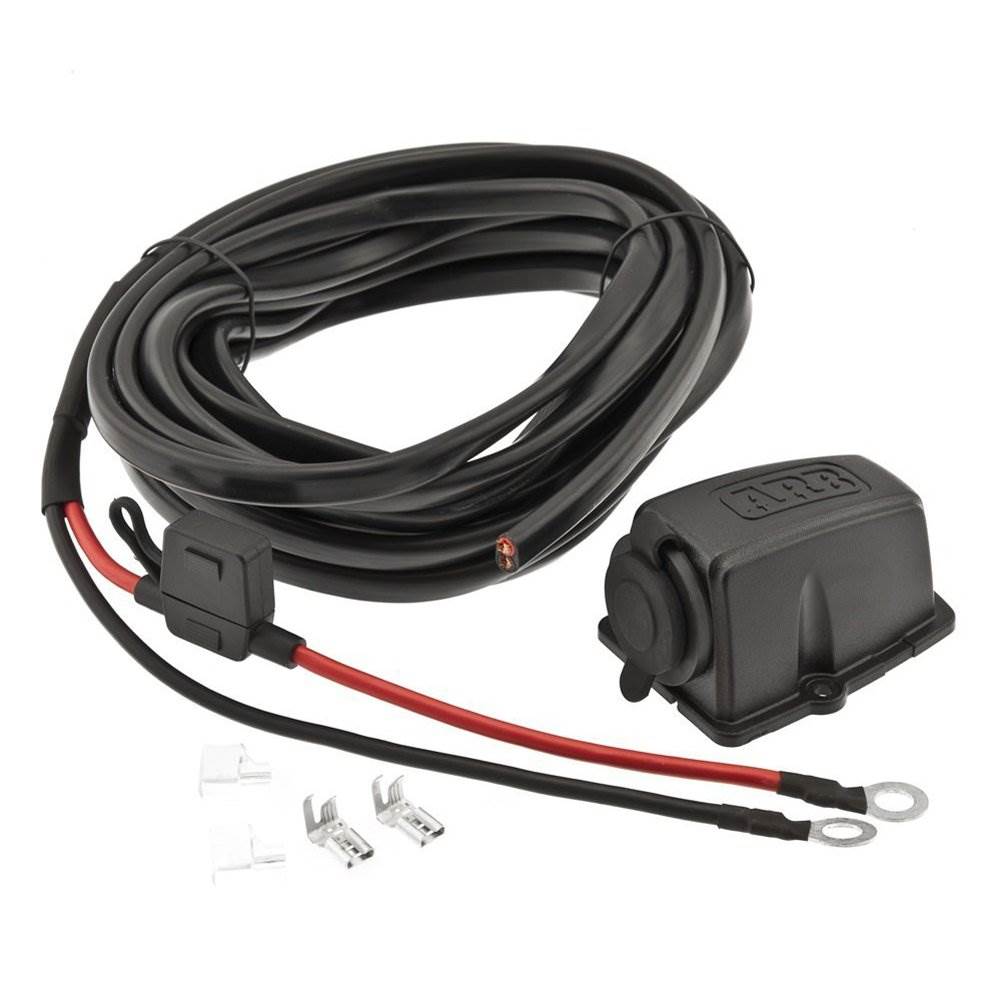 ARB Portable 63 qt Travel Fridge Freezer w/ Battery Wiring Kit & Tie Down Strap