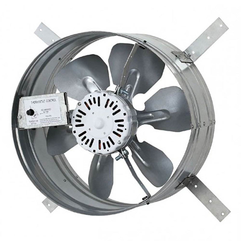 iLiving Automatic Gable Mount Attic 3.1A Ventilator Fan w/ Adjustable Thermostat