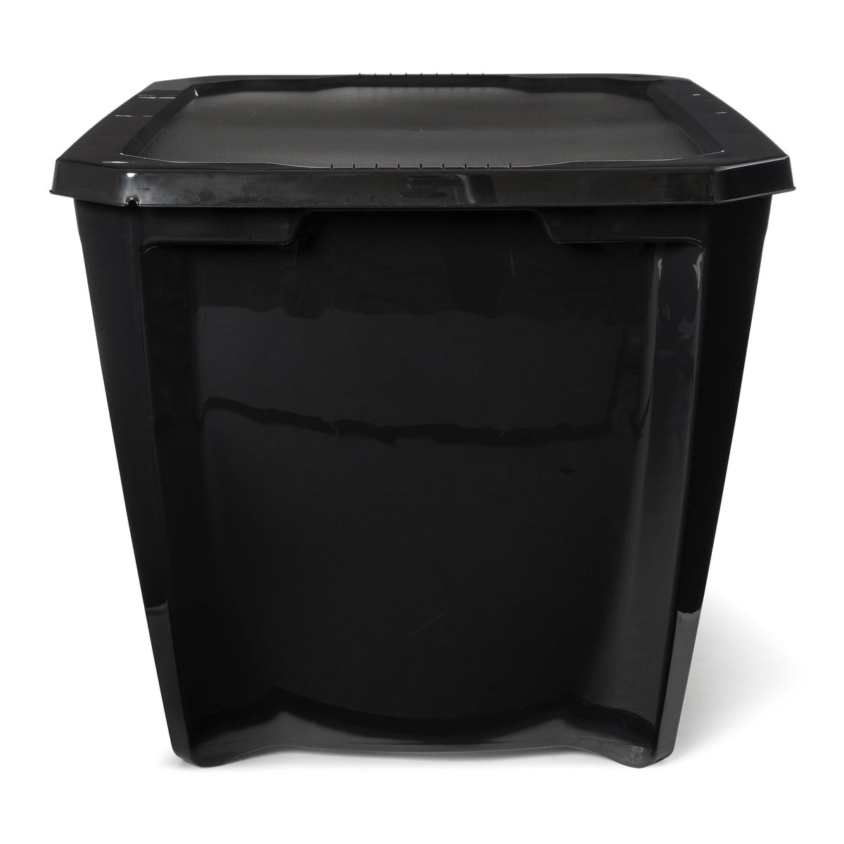 Gracious Living 5 Shelf Tier Shelf and Black Storage Box 20 Gal (7 Pack)