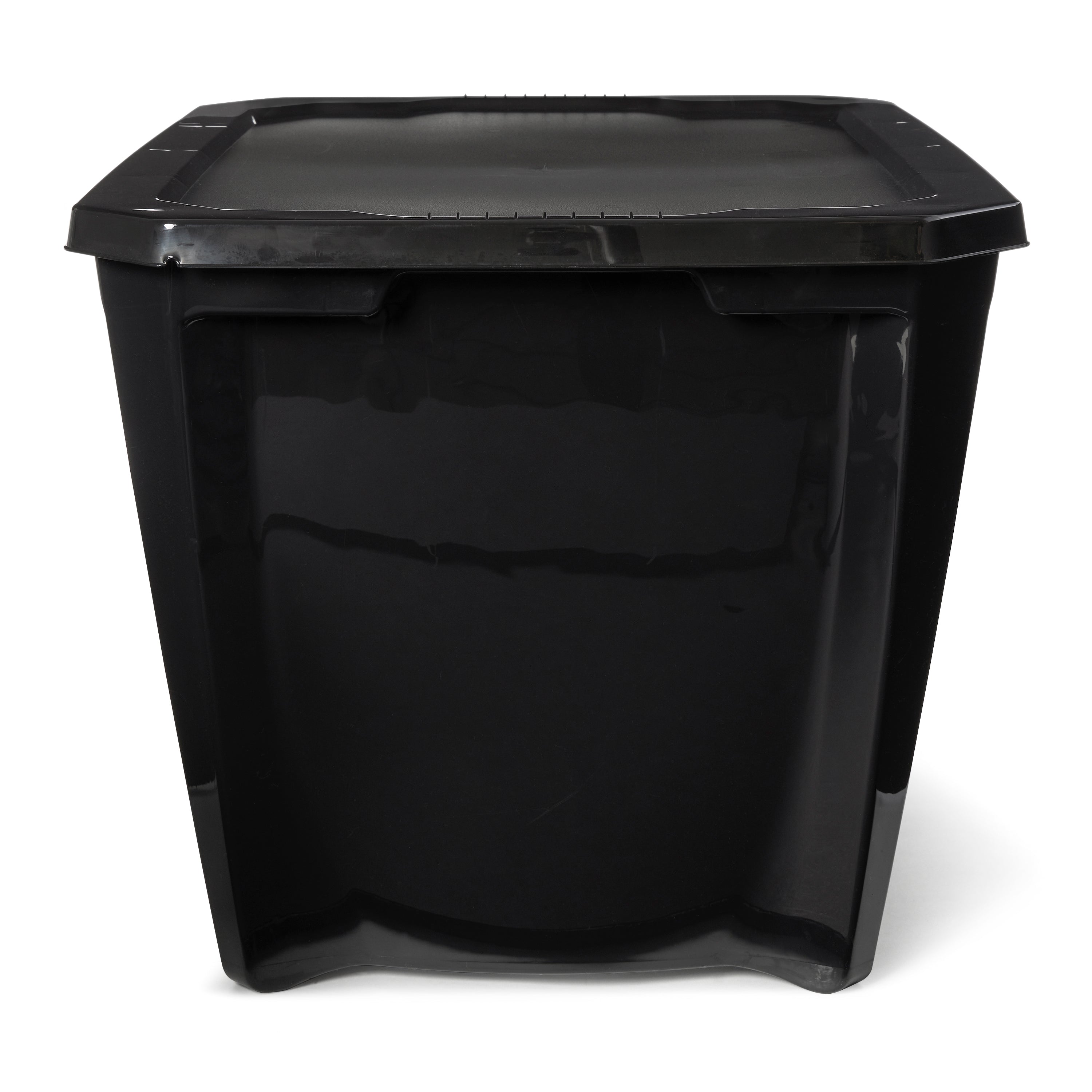 Gracious Living 5 Shelf Tier Shelf and Black Storage Box 20 Gal (7 Pack) - VMInnovations