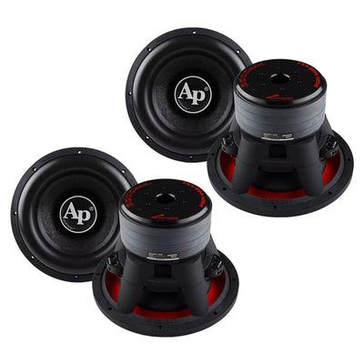 Audiopipe TXX-BD4-12D2 12" 2200 Watt Dual 2 Ohm High Power Subwoofer (2 Pack)