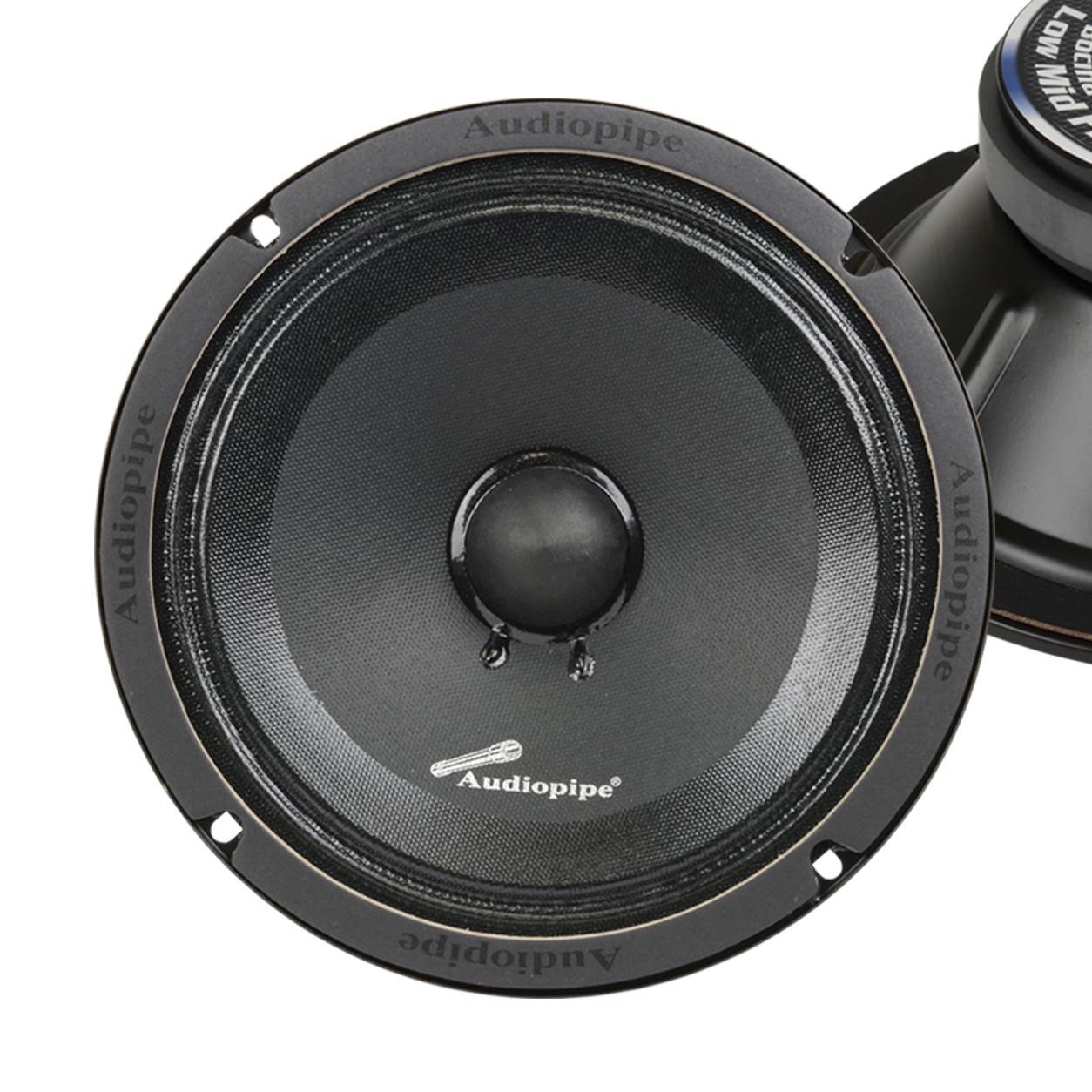 Audiopipe APMB-8SBC 250 Watt 8" Low Mid Frequency Car Audio Loudspeaker (2 Pack)