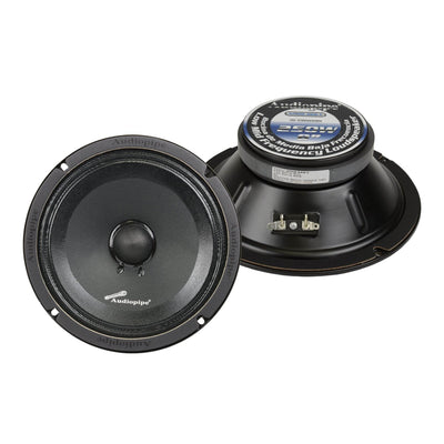 Audiopipe APMB-8SBC 250 Watt 8" Low Mid Frequency Car Audio Loudspeaker (4 Pack)