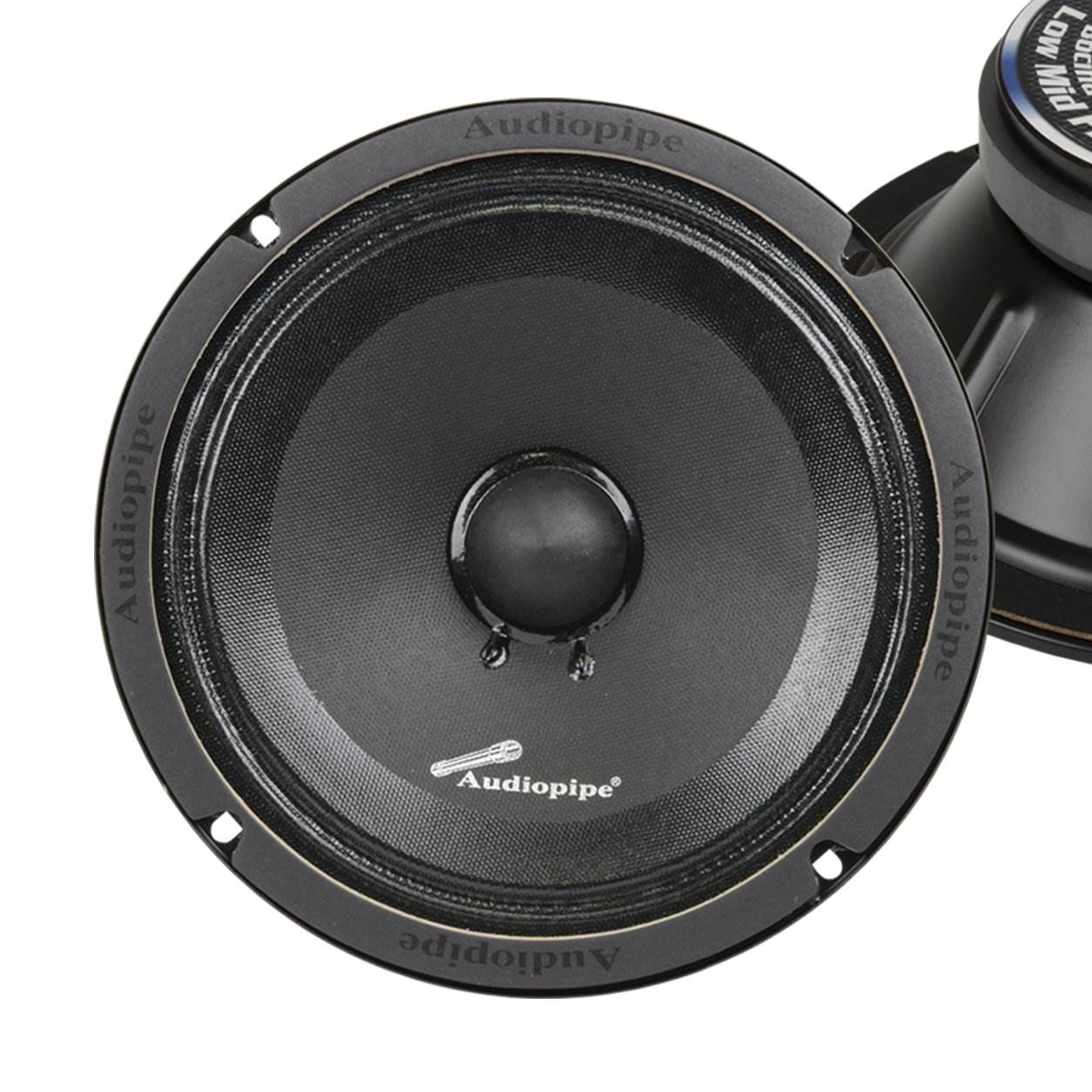 Audiopipe APMB-8SBC 250 Watt 8" Low Mid Frequency Car Audio Loudspeaker (4 Pack)