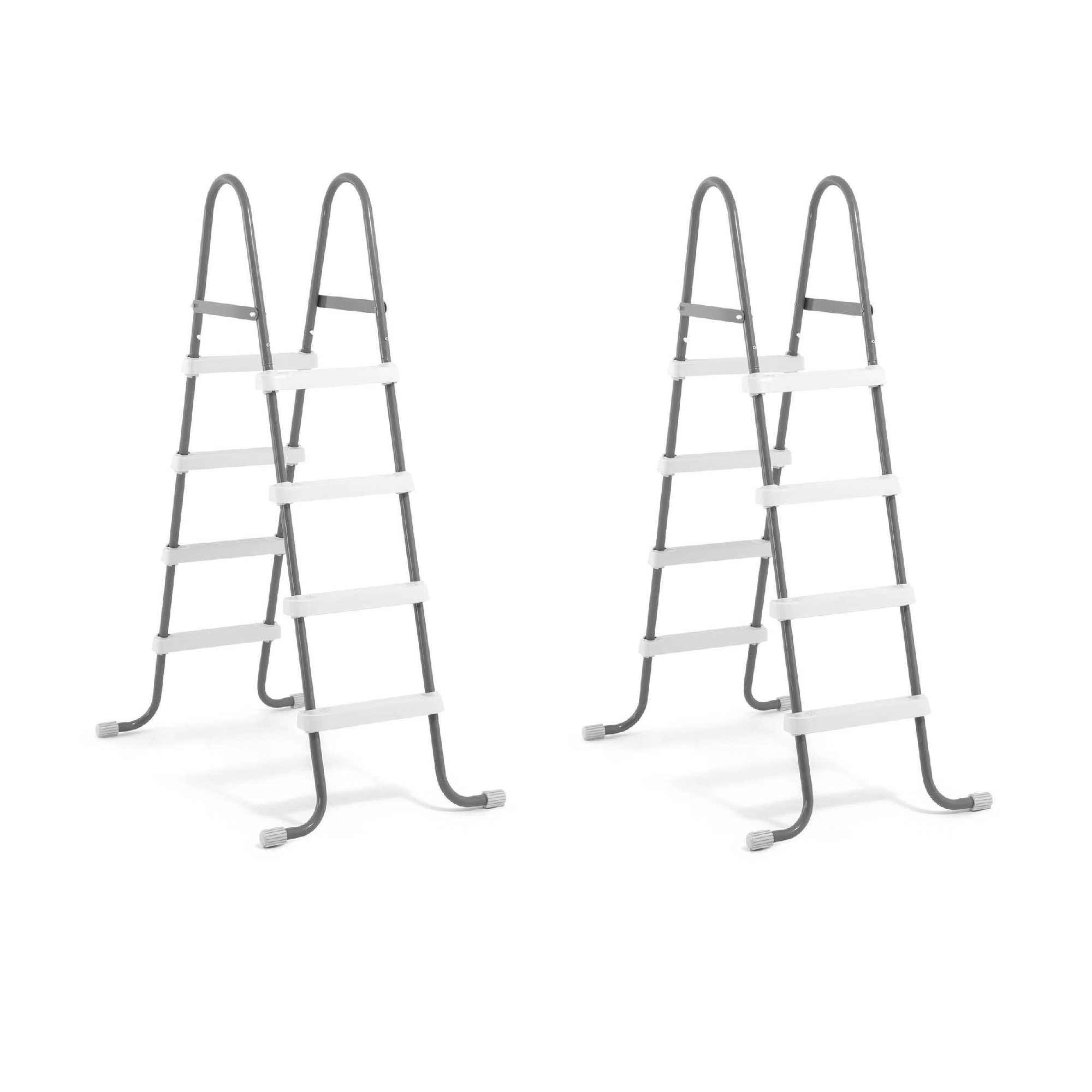 Intex Steel Frame Above Ground Swimming Pool Ladder for 48 In High Pool(2 Pack)