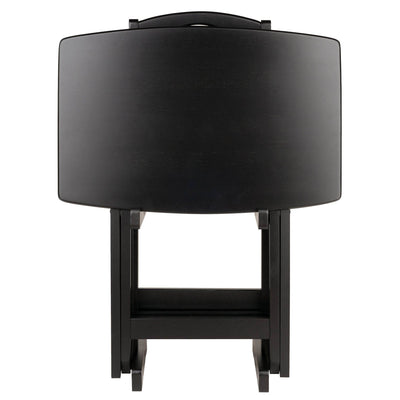 Winsome Dylan Wood 5 Piece Over Sized Folding TV Tray Table Set, (Open Box)