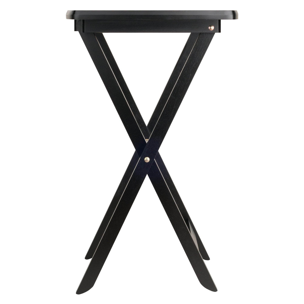 Winsome Dylan Wood 5 Piece Over Sized Folding TV Tray Table Set, (Open Box)