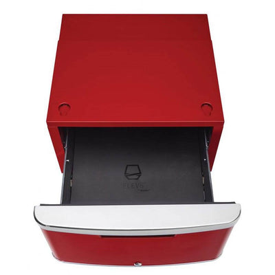 Danby 21 Inch Contemporary Classic Pedestal Compact Storage Space Cubby, Red