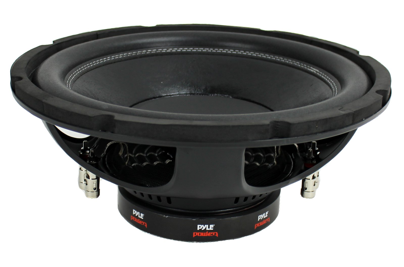QPower 12 Inch Single Slim Shallow Subwoofer Box and Pyle 1600 Watt Subwoofer