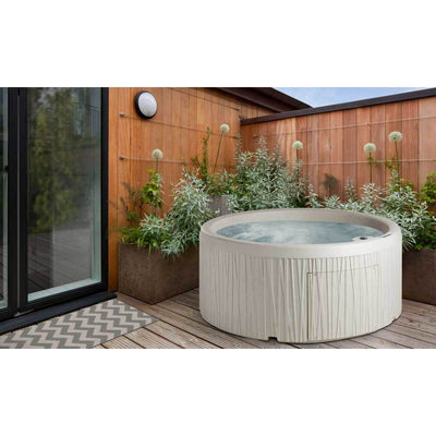 Life Smart 5 Person Outdoor Hot Tub Spa w/ 13 Jets, Sand (For Parts)
