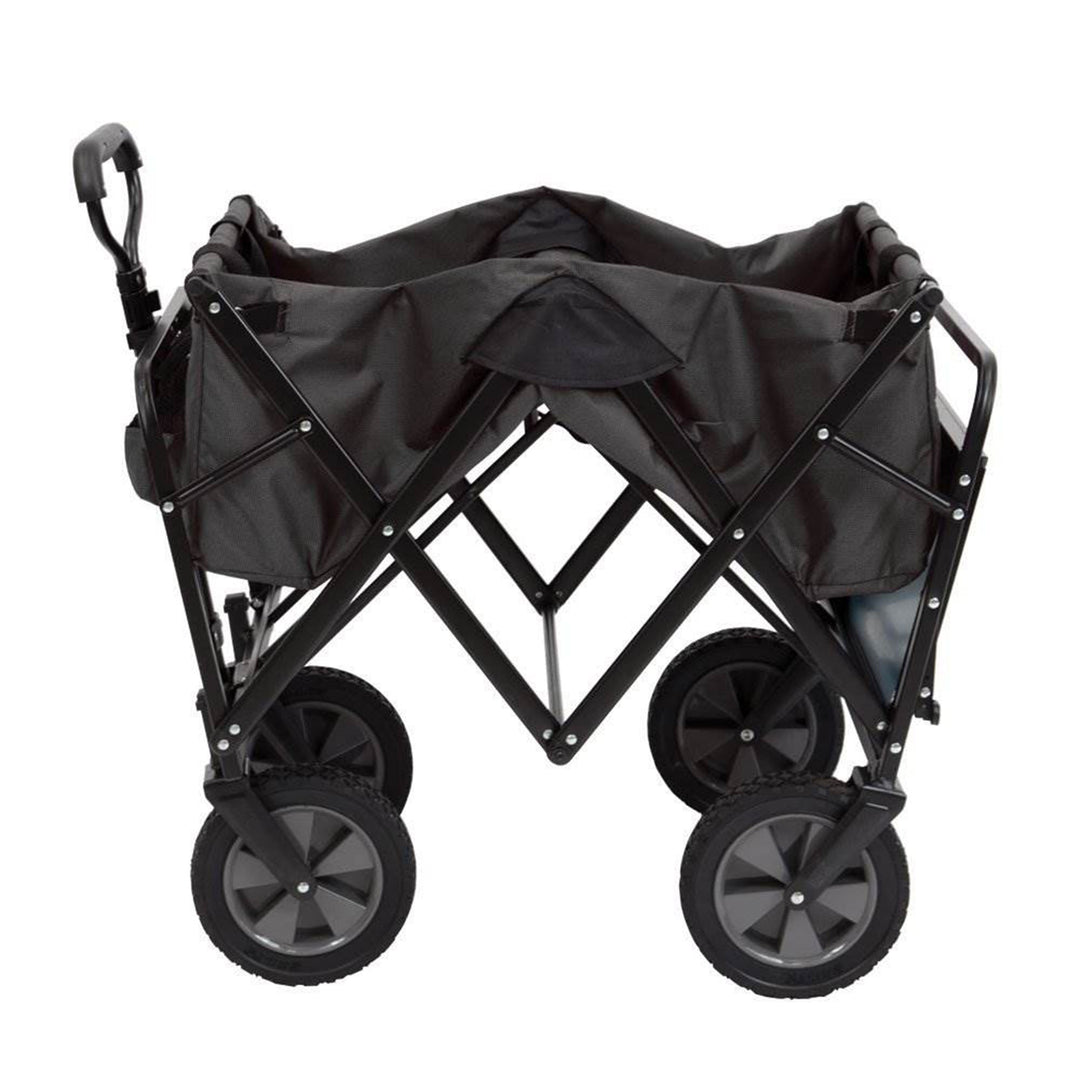 Mac Sports Folding Outdoor Garden Utility Wagon Cart w/ Table, Grey (Open Box) - VMInnovations