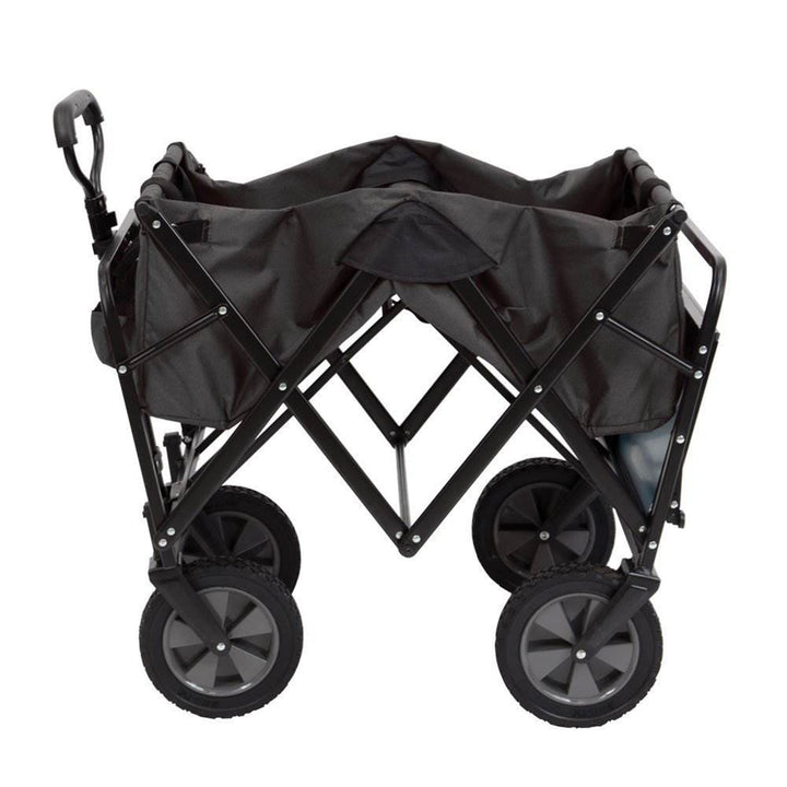 Mac Sports Folding Outdoor Garden Utility Wagon Cart w/ Table, Grey (Open Box) - VMInnovations