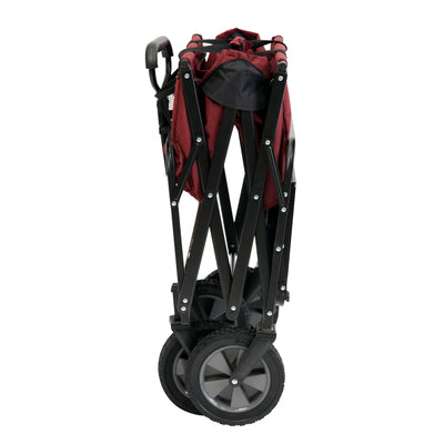 Mac Sports Collapsible Folding Outdoor Garden Utility Wagon w/ Table (Damaged) - VMInnovations