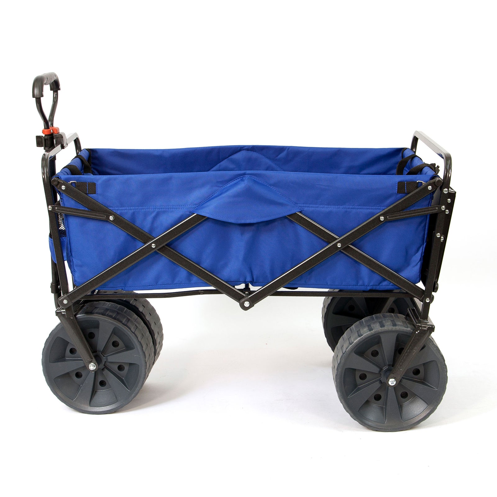 Mac Sports Collapsible All Terrain Beach Utility Wagon Cart with Table, Blue - VMInnovations