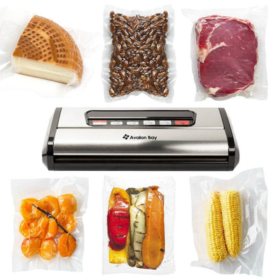Avalon Bay FoodSealer300S 165W Kitchen Vacuum Sealer for Food Storage (Open Box)