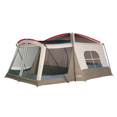 Wenzel Klondike 16x11' 8 Person 3 Season Screen Room Camping Tent, Brown (Used)