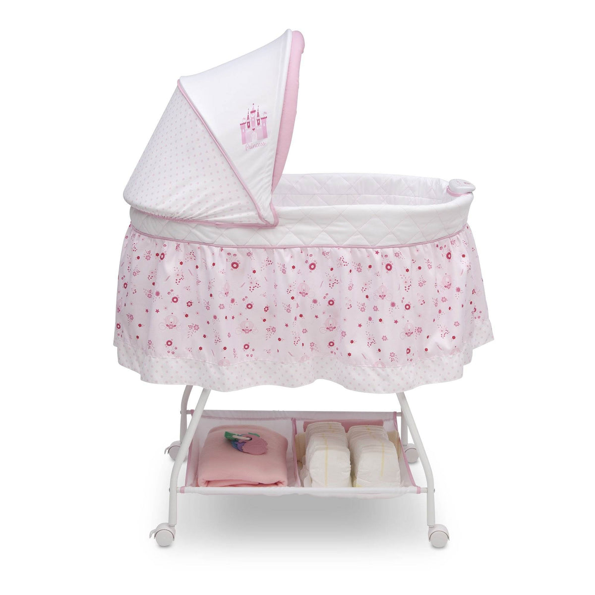 Delta Children Disney Sweet Beginnings Bassinet, Classic Princess (Open Box)