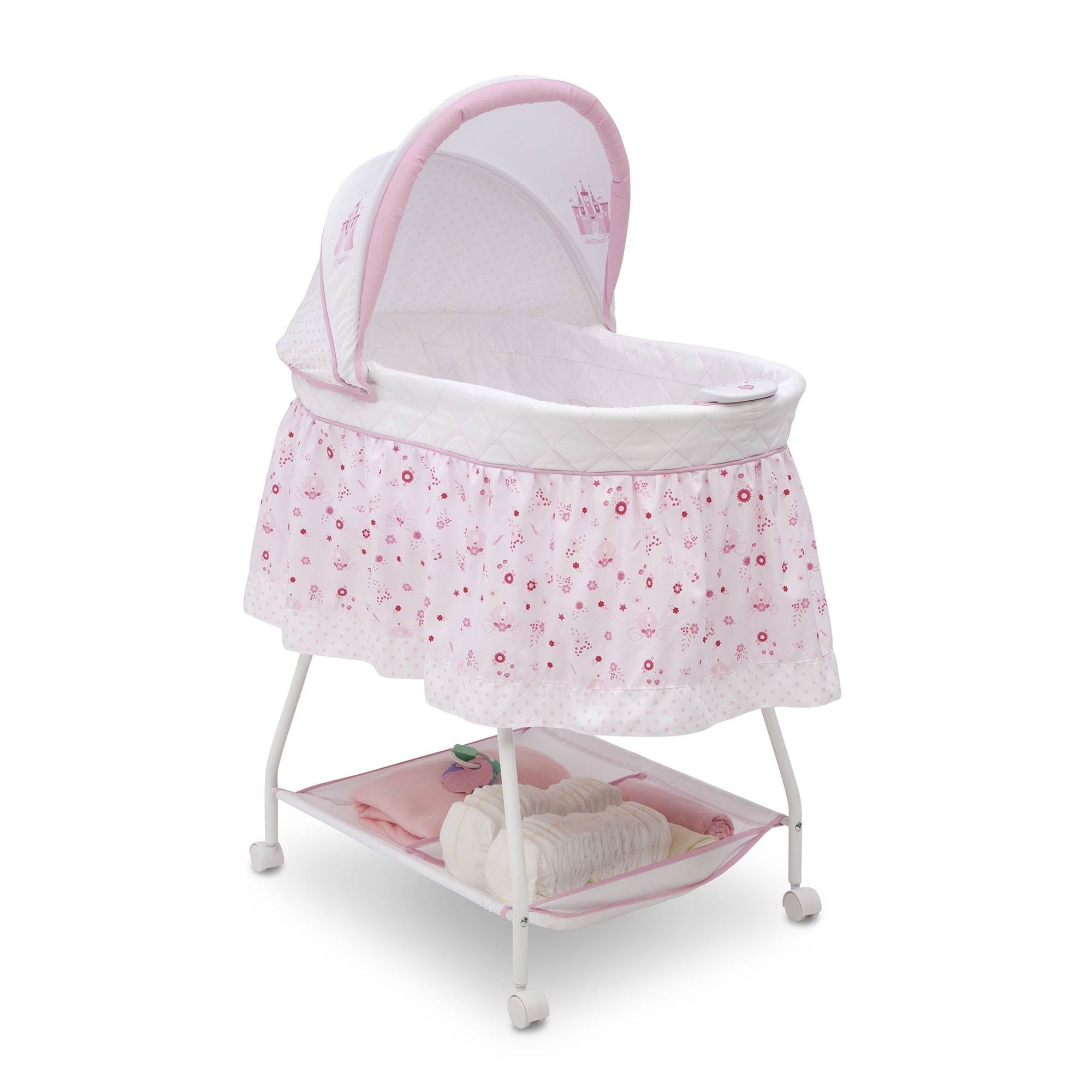 Delta Children Disney Sweet Beginnings Bassinet, Classic Princess (Open Box)